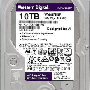 ويسترن ديجيتال قرص صلب 10 تيرابايت داخلي WD102PURZ